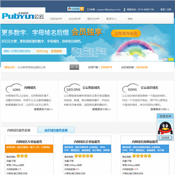 公云PubYun网站截图预览