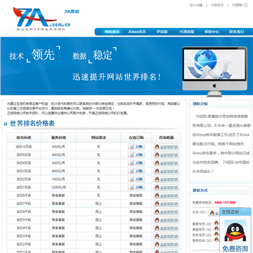 7a团队网站截图