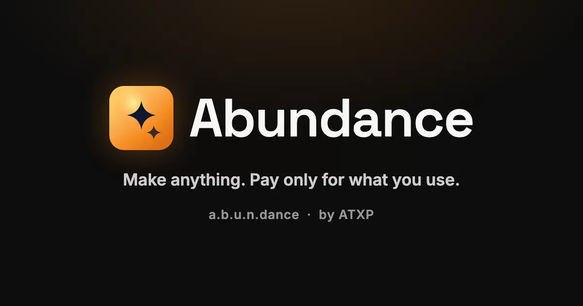 Abundance网站截图
