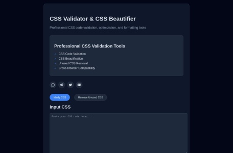 CSS Validator & Beautifier