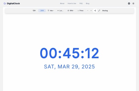 Online Digital Clock | DigitalClock.org