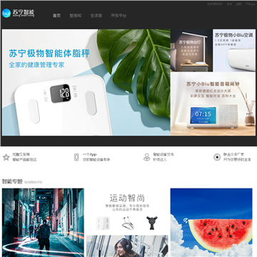 苏宁智能网站截图预览